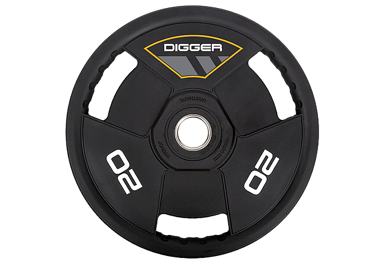 Hasttings Digger диск олимпийский полиуретановый 3-х хватовый 20 кг